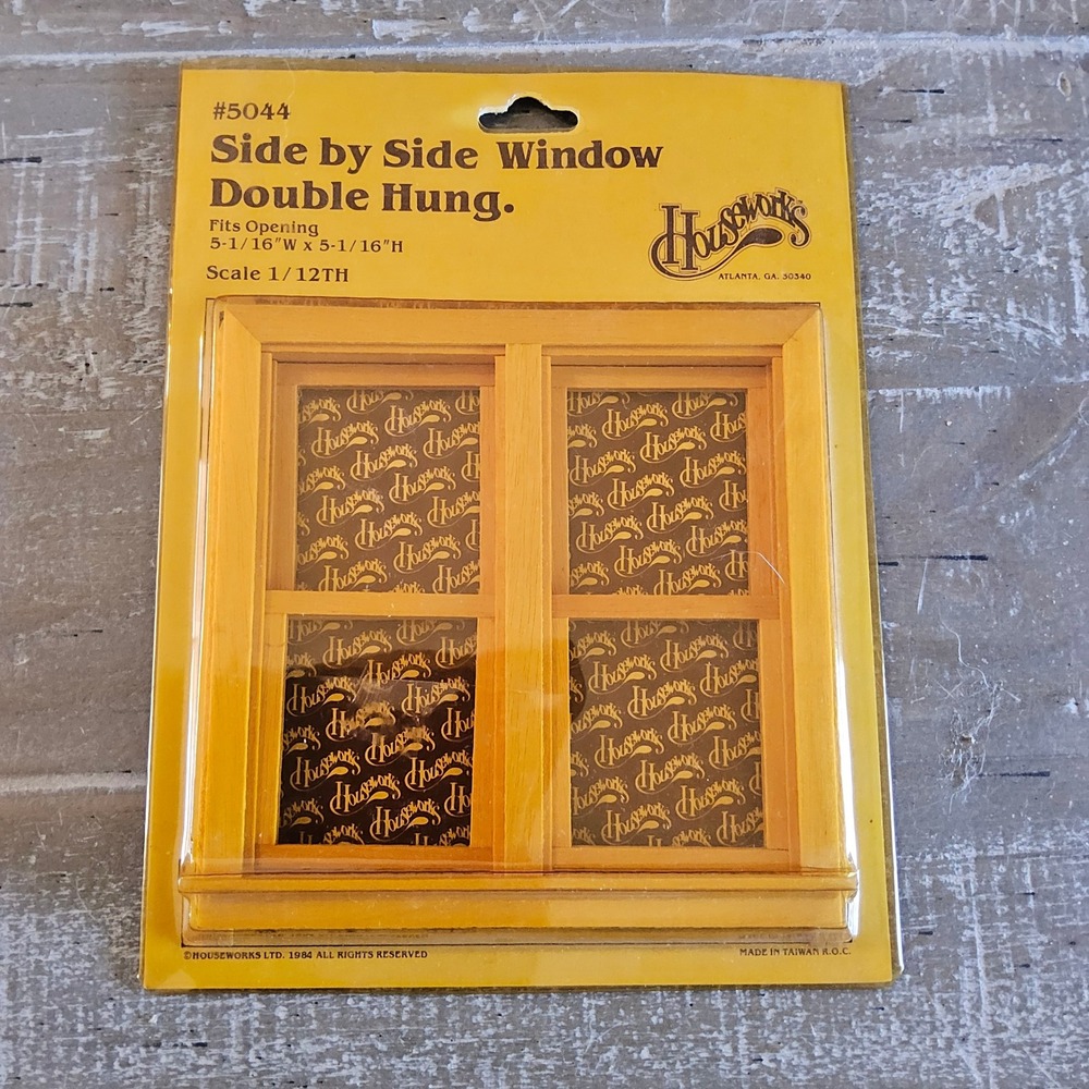 Vintage Houseworks Side by Side Window Miniature Double Hung 5044 Dollhouse